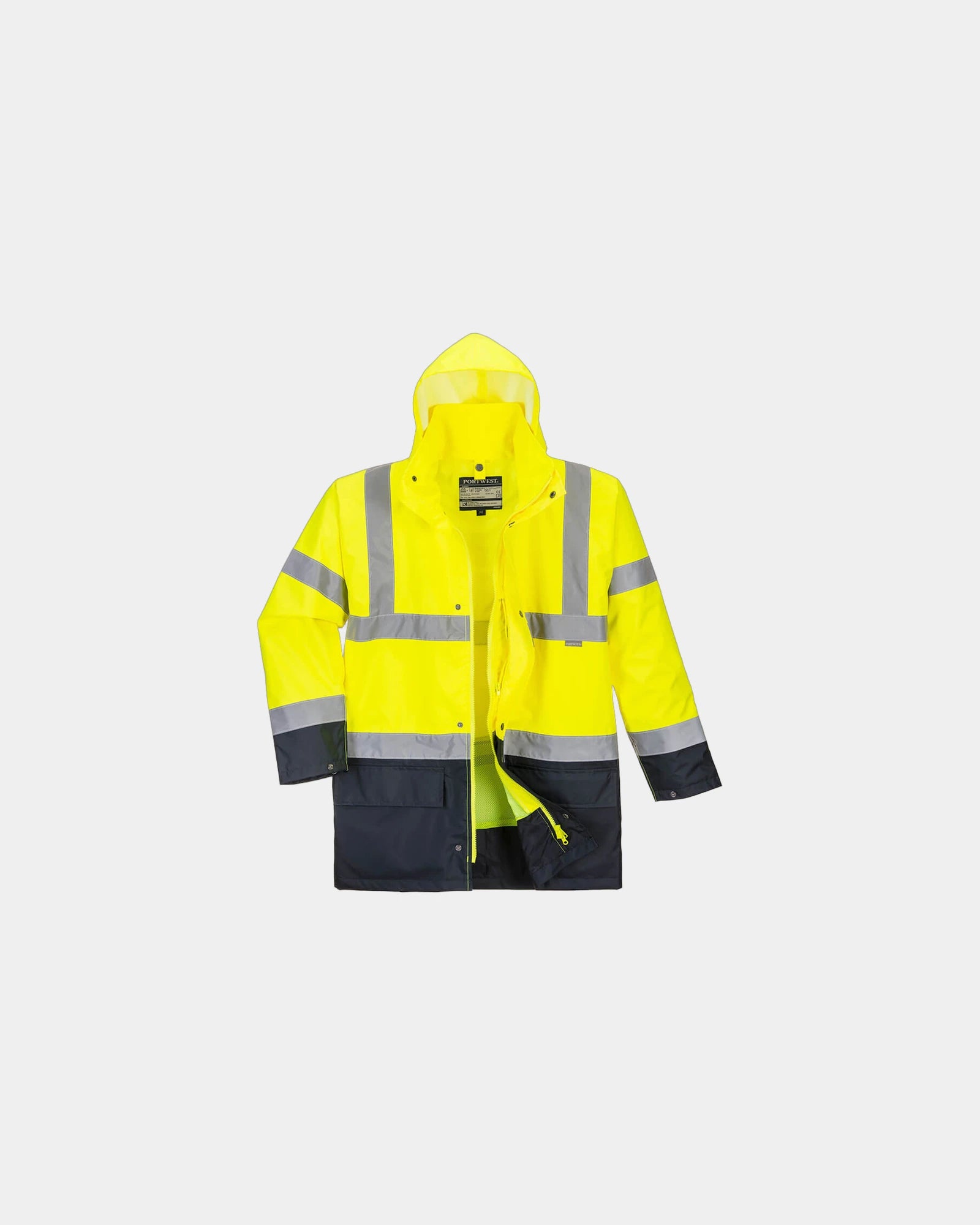 Parka 5 en 1 à personnaliser - Jaune-Noir