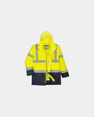 Parka bicolore Executive à personnaliser - Jaune-Bleu Marine