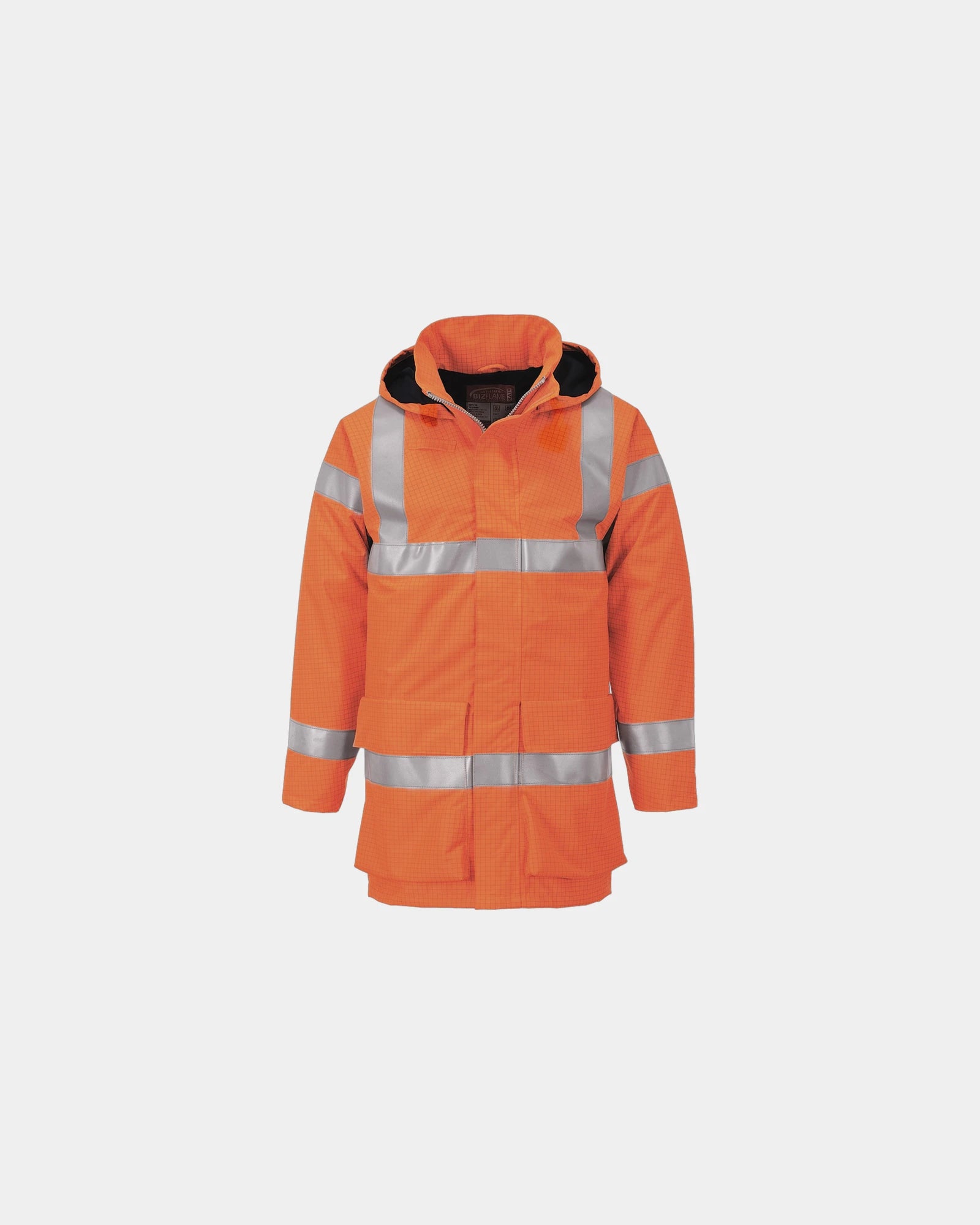 Veste de pluie hi-vis à personnaliser - Orange