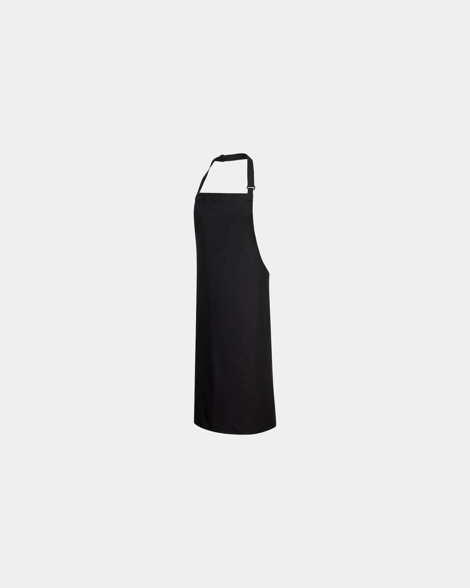 Tablier à bavette coton 280g à personnaliser - Noir-Bleu Ciel