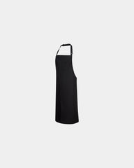 Tablier à bavette coton 280g à personnaliser - Noir-Bleu Ciel