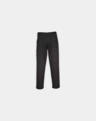 Pantalon stretch cuir bovin Portwest à personnaliser - Noir-Bleu Ciel