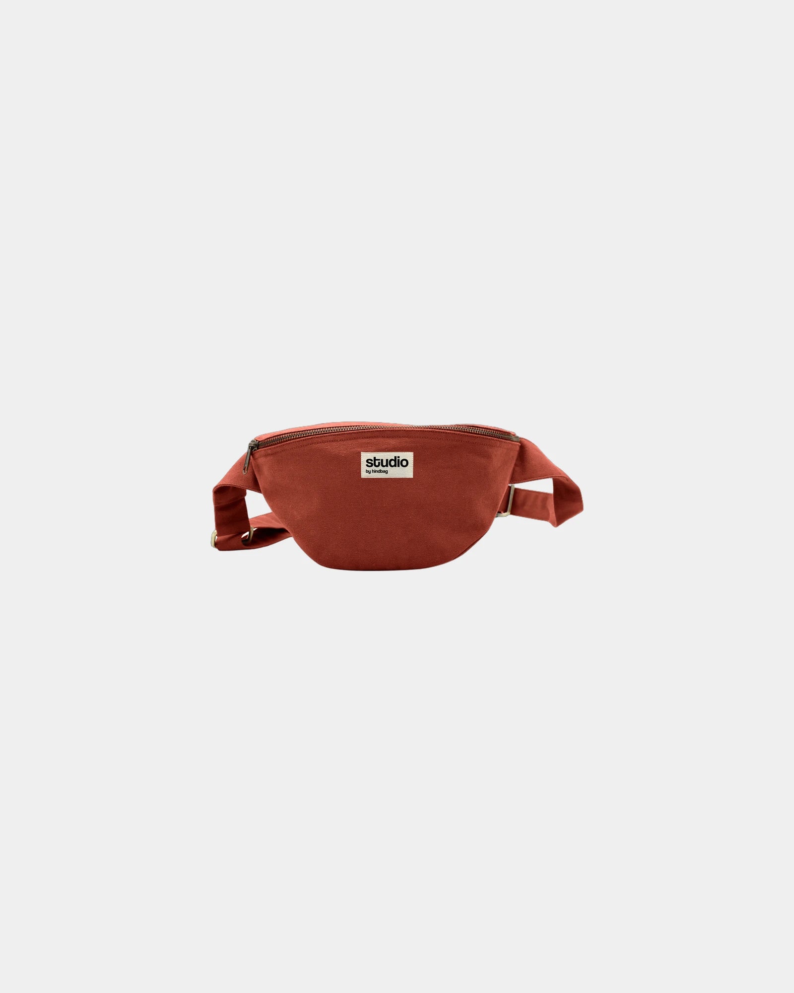 Sac banane coton bio Hindbag Valentine à personnaliser - Brick Red