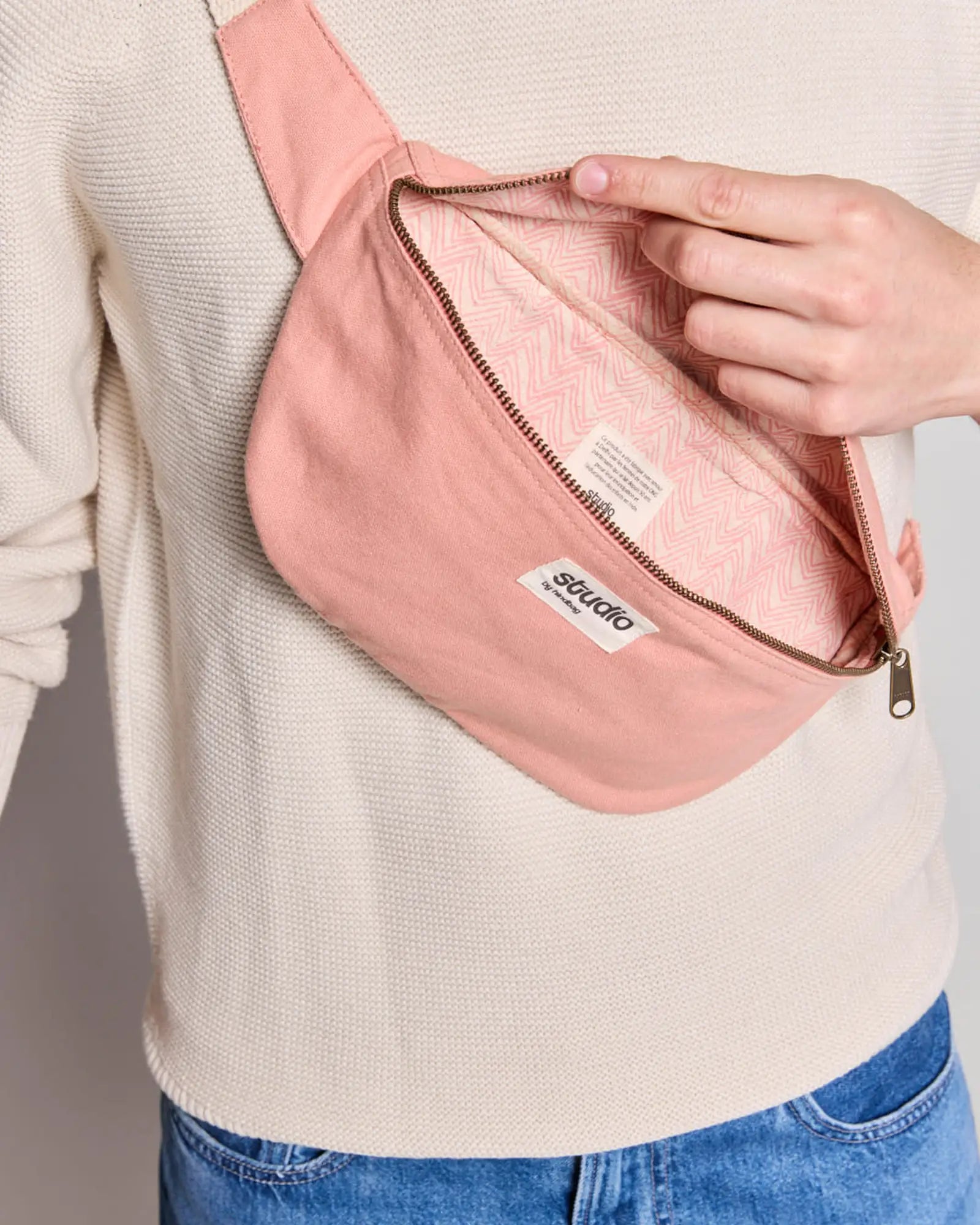 Sac banane coton bio Hindbag Antoine à personnaliser