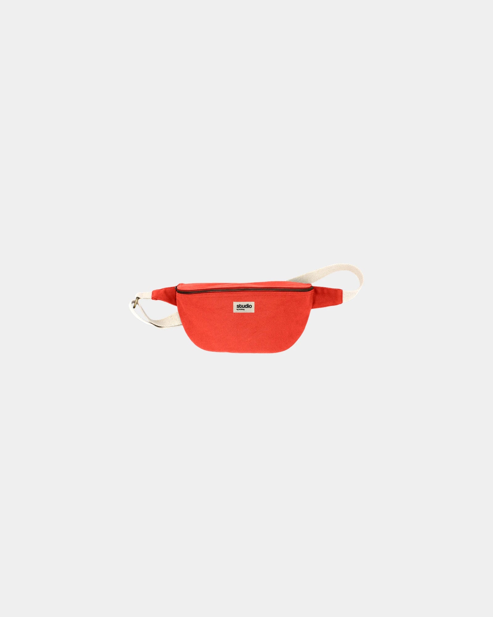 Sac banane coton bio Hindbag Antoine à personnaliser - Red
