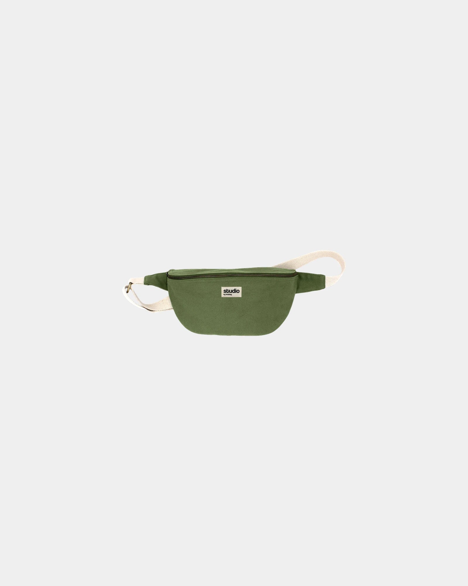 Sac banane coton bio Hindbag Antoine à personnaliser - Olive
