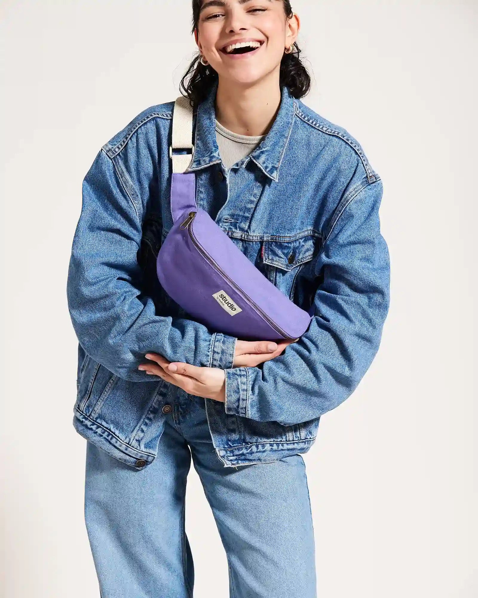 Sac banane coton bio Hindbag Antoine à personnaliser