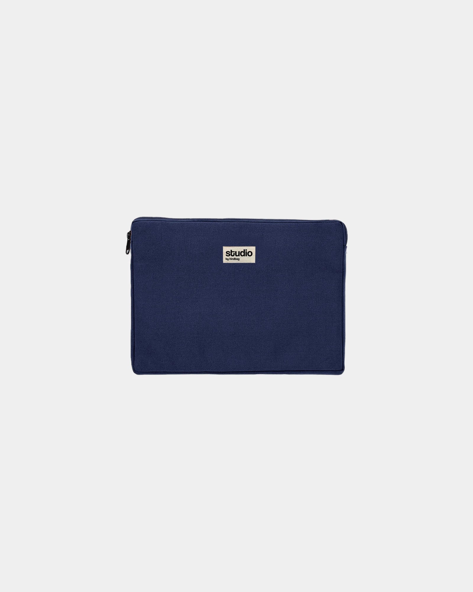 Housse ordinateur coton bio Hindbag Léo 15" à personnaliser - Navy