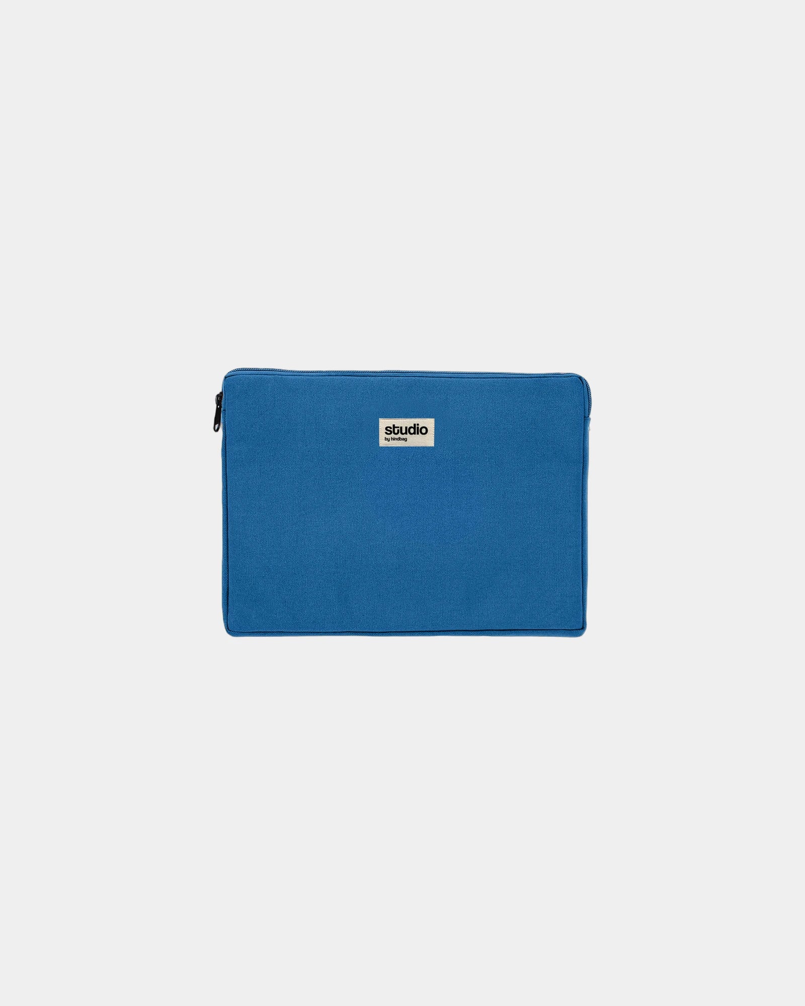 Housse ordinateur coton bio Hindbag Léo 15" à personnaliser - Royal Blue