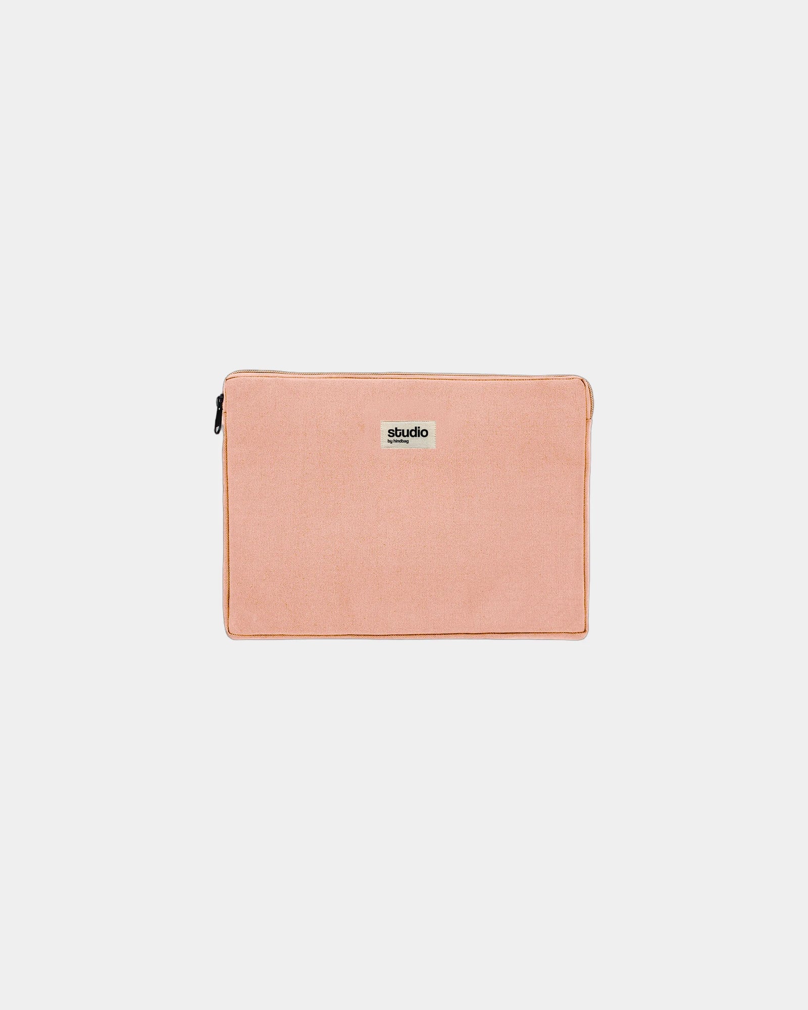 Housse ordinateur coton bio Hindbag Léo 15" à personnaliser - Salmon