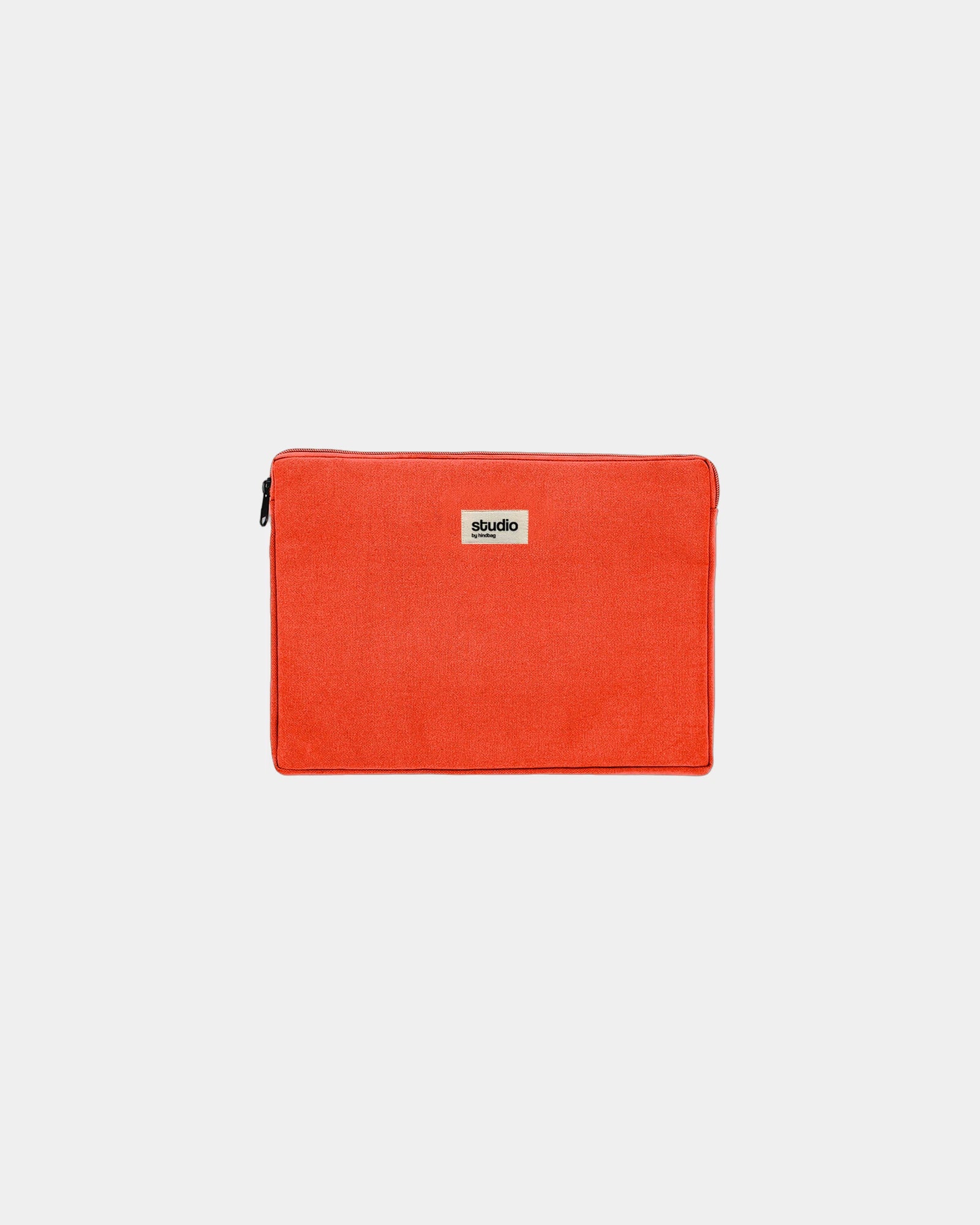 Housse ordinateur coton bio Hindbag Léo 13" à personnaliser - Red