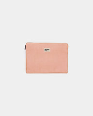 Housse ordinateur coton bio Hindbag Léo 13" à personnaliser - Salmon