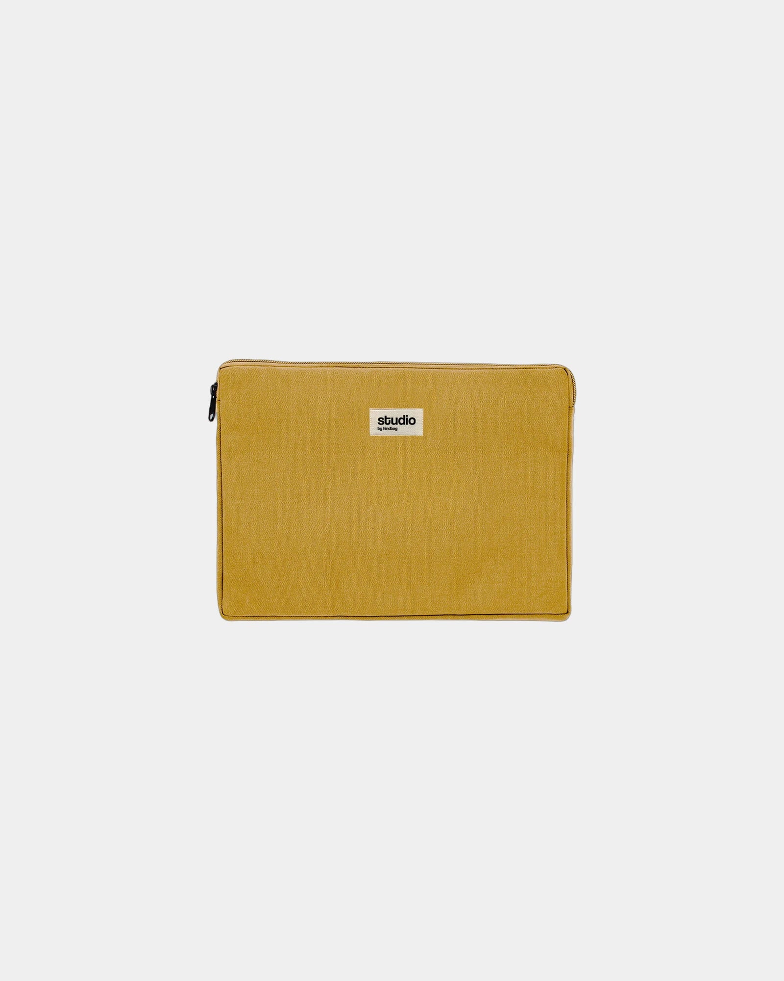 Housse ordinateur coton bio Hindbag Léo 13" à personnaliser - Ochre