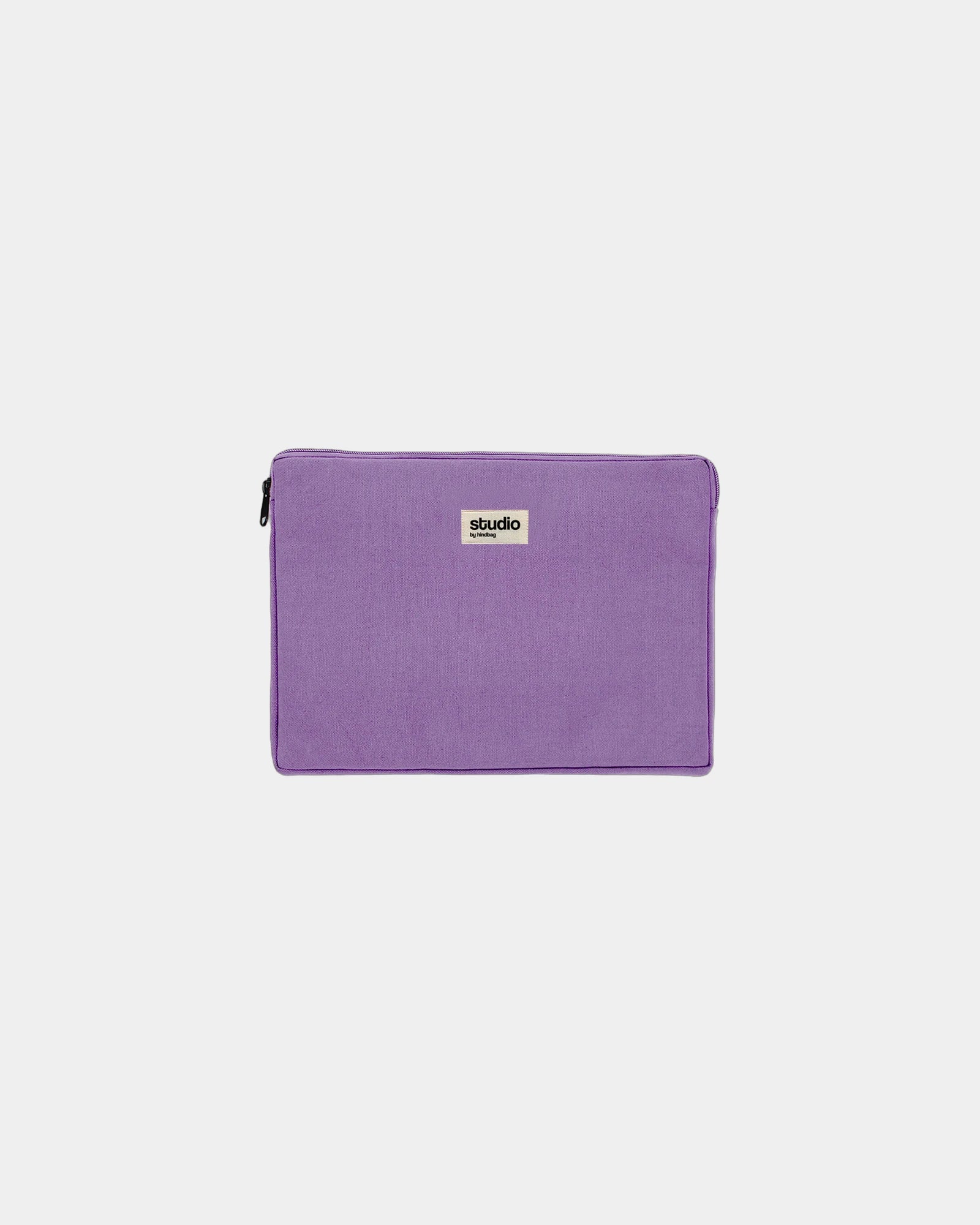 Housse ordinateur coton bio Hindbag Léo 13" à personnaliser - Lavender