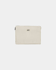Housse ordinateur coton bio Hindbag Léo 13" à personnaliser - Ecru