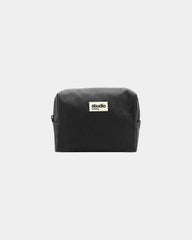 Trousse coton bio GOTS Hindbag Estelle M à personnaliser - Black