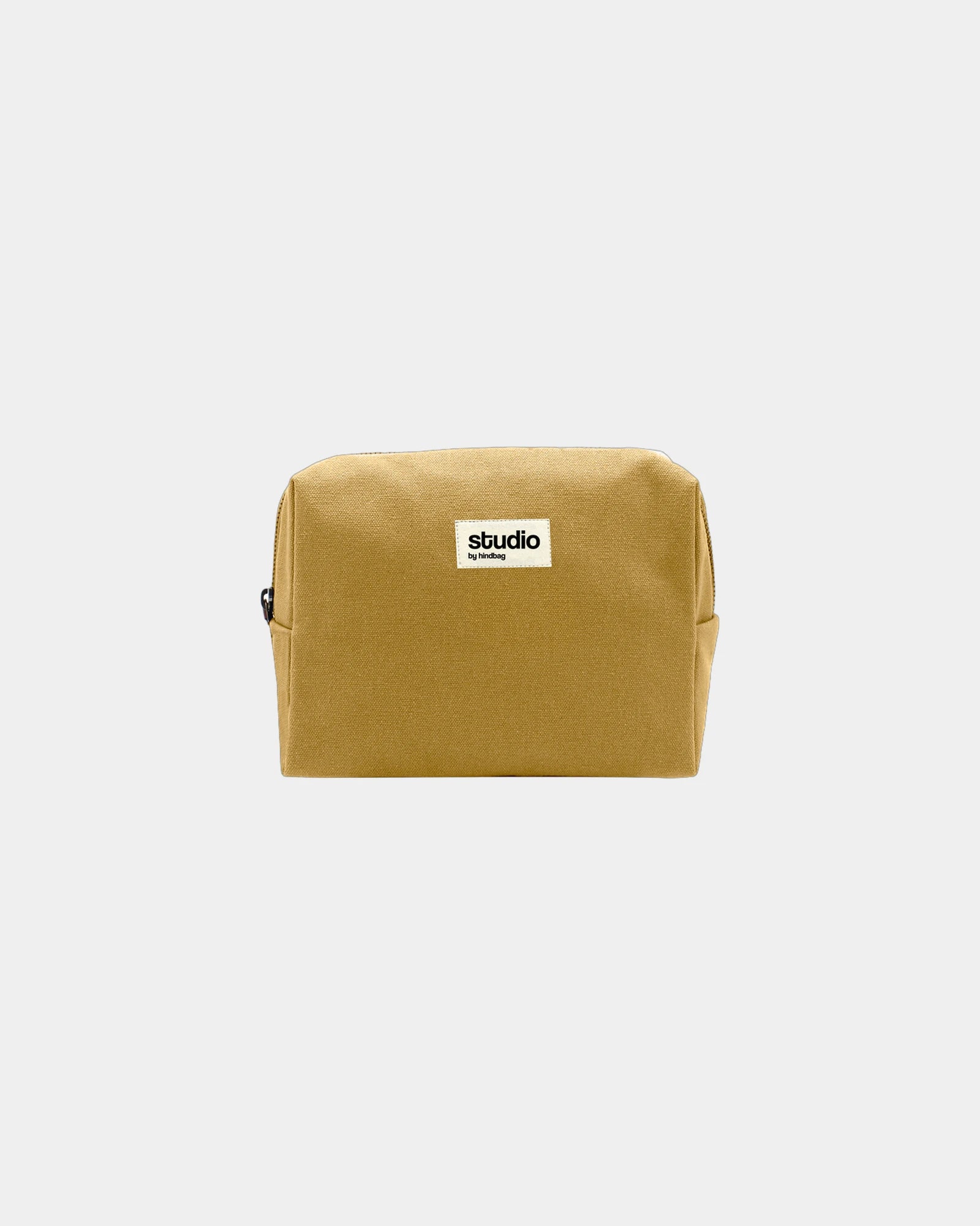 Trousse coton bio GOTS Hindbag Estelle M à personnaliser - Ochre
