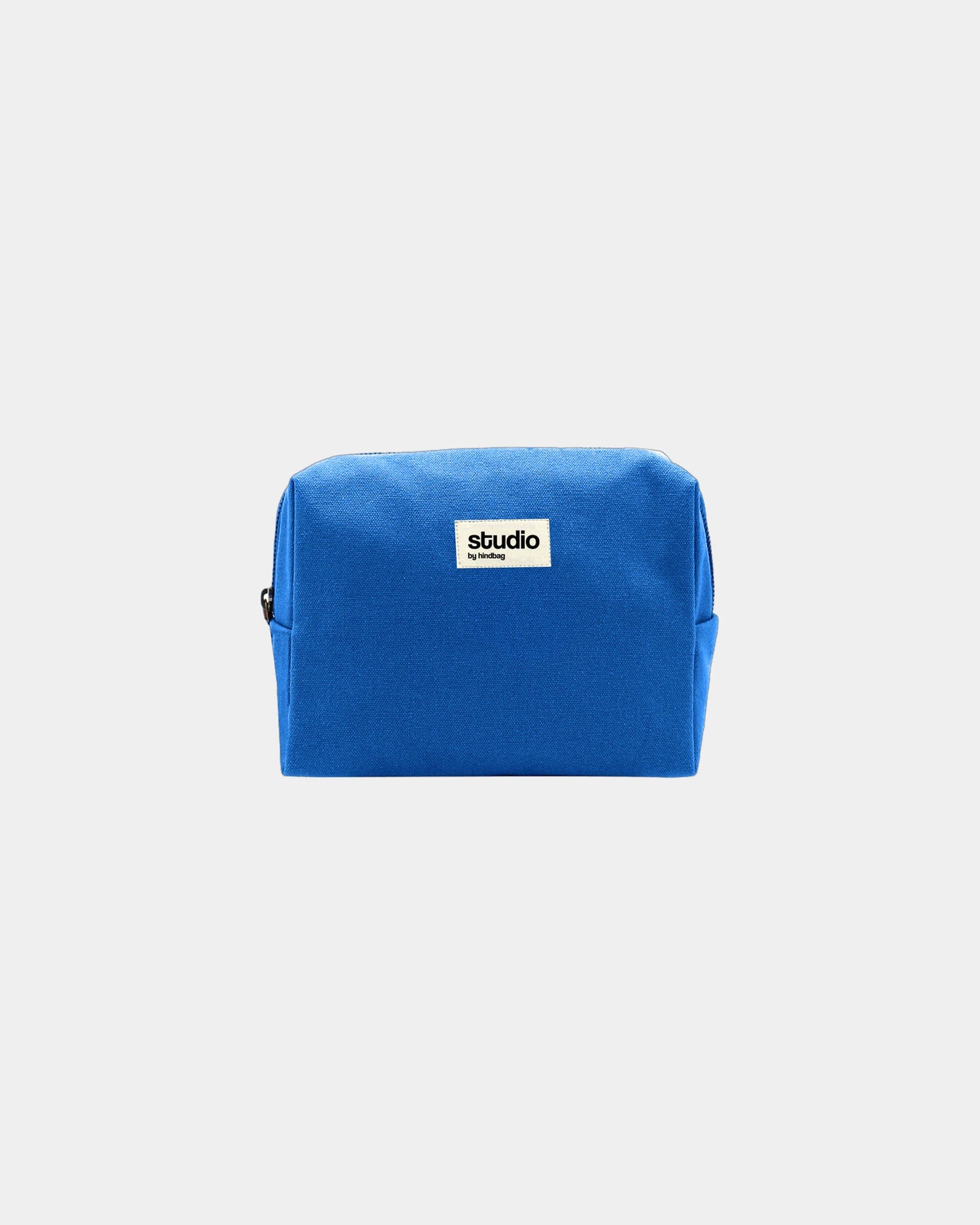 Trousse coton bio GOTS Hindbag Estelle M à personnaliser - Royal Blue