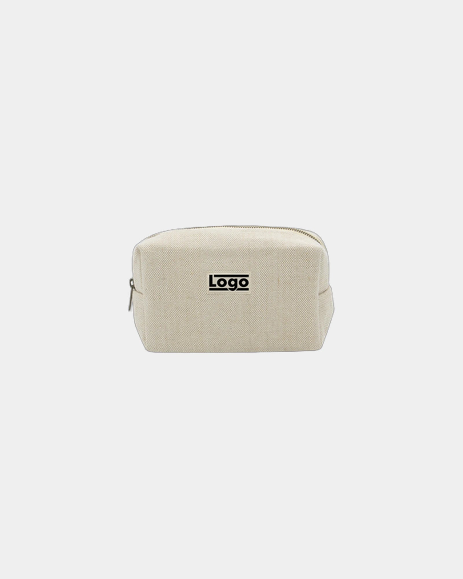 Trousse coton bio Hindbag Estelle S à personnaliser - Jute