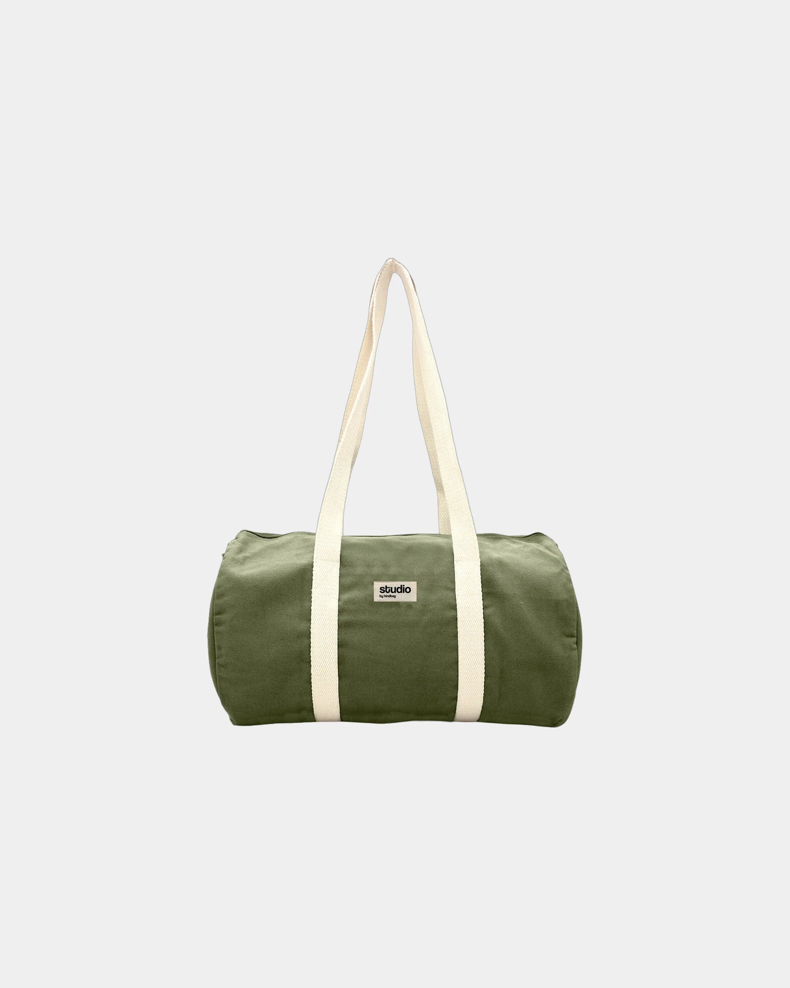 Sac polochon coton bio Hindbag Sam à personnaliser - Olive