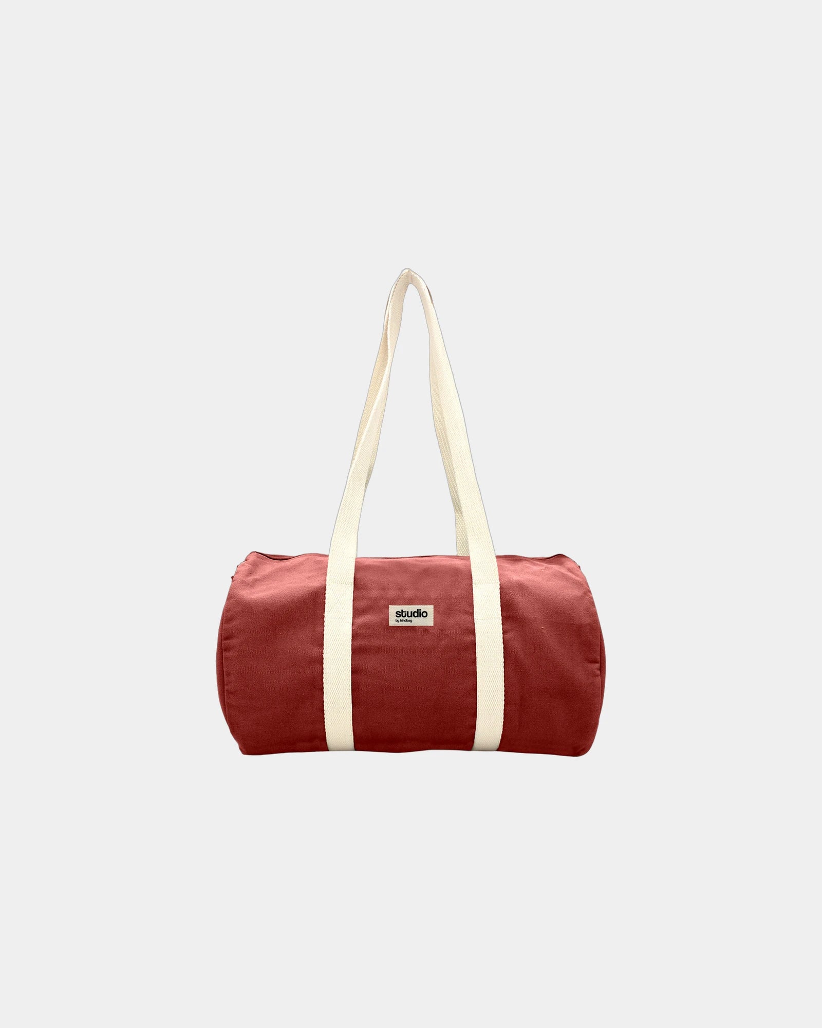 Sac polochon coton bio Hindbag Sam à personnaliser - Brick Red