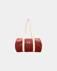 Sac polochon coton bio Hindbag Sam à personnaliser - Brick Red