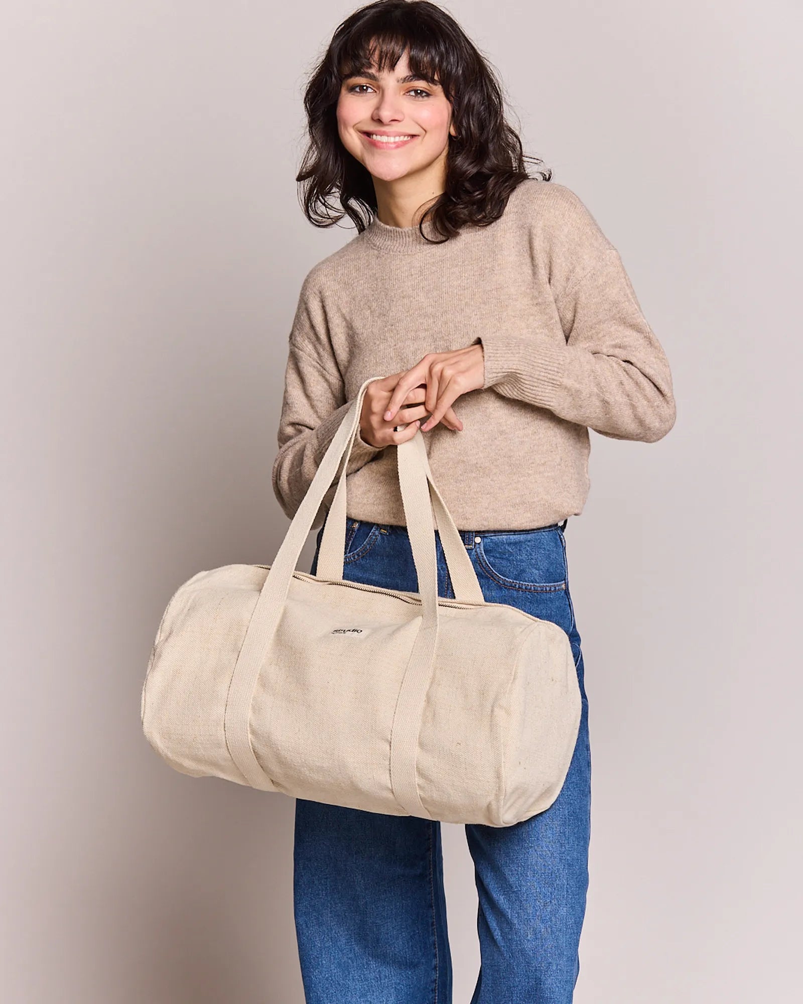 Sac polochon coton bio Hindbag Sam à personnaliser - 28