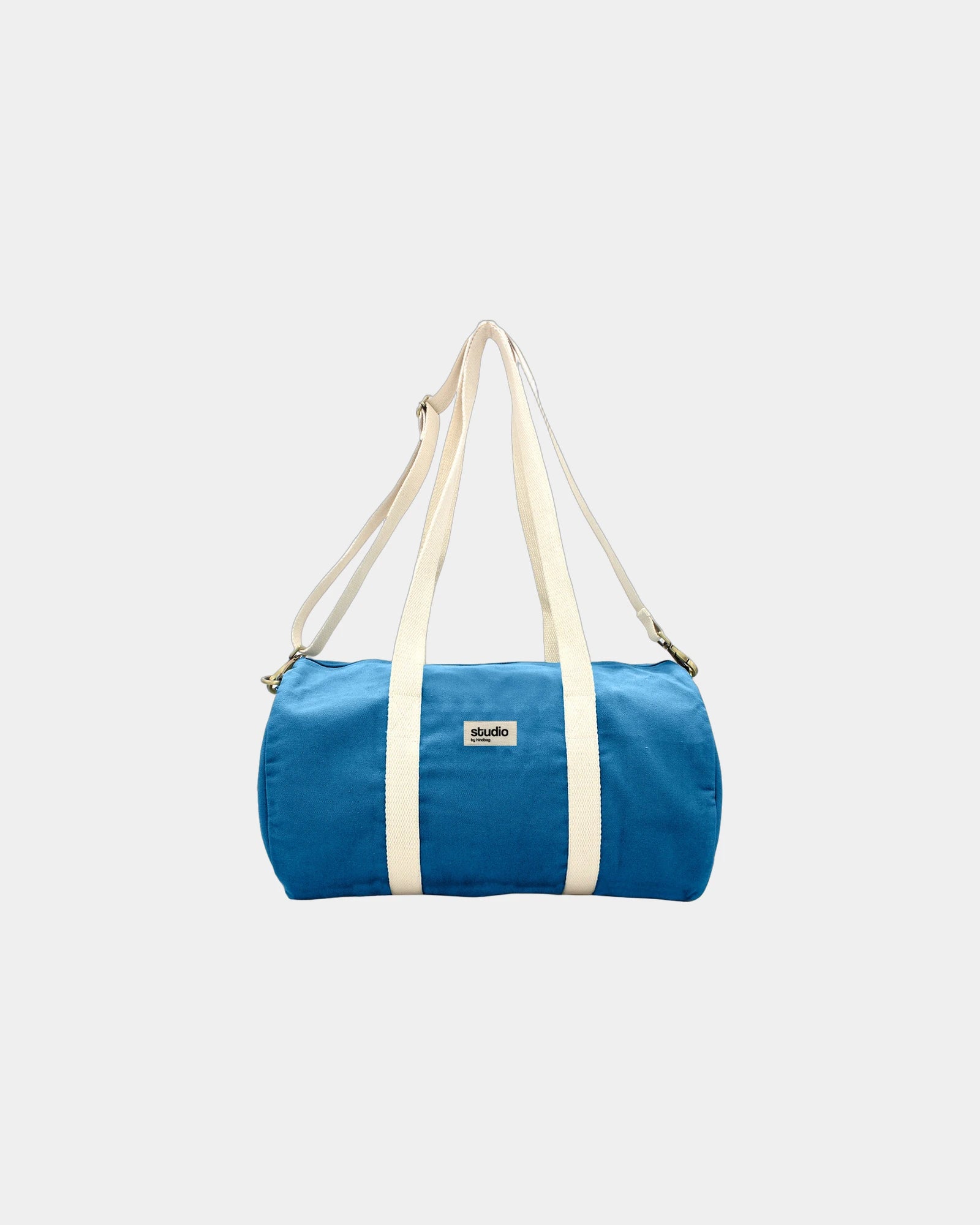 Sac polochon coton bio Hindbag Sam à personnaliser - Royal Blue