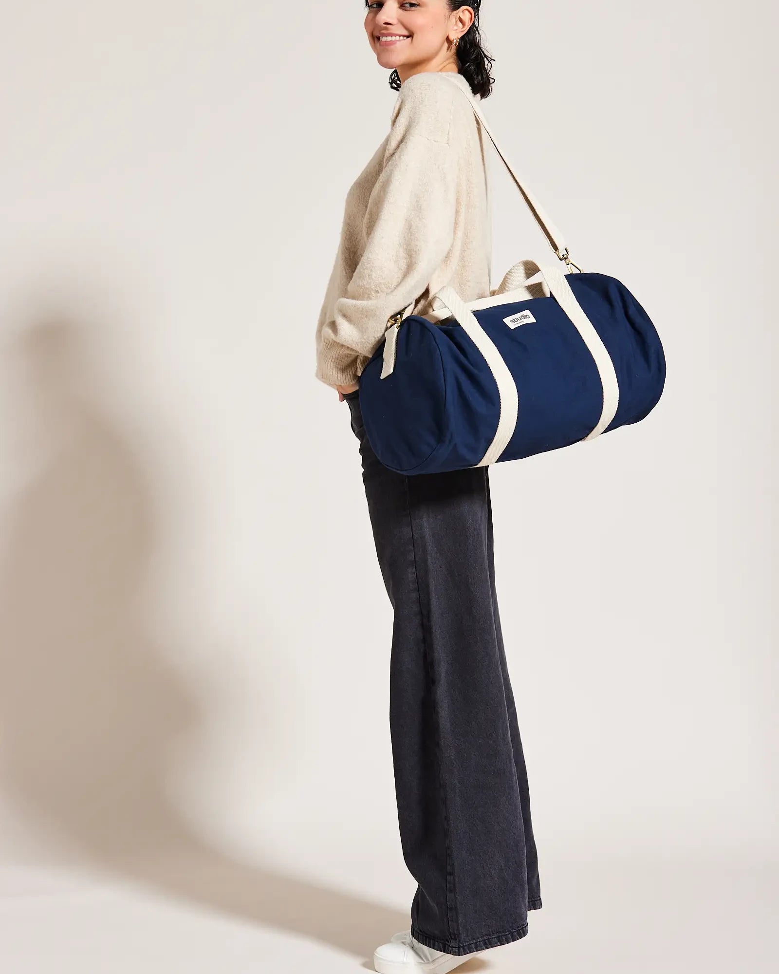 Sac polochon coton bio Hindbag Sam à personnaliser - 6