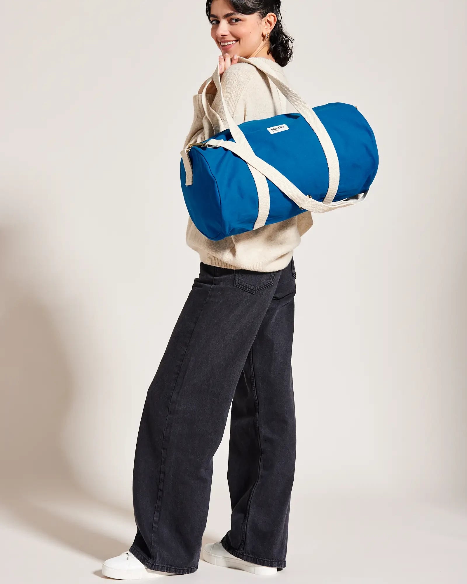 Sac polochon coton bio Hindbag Sam à personnaliser - 10