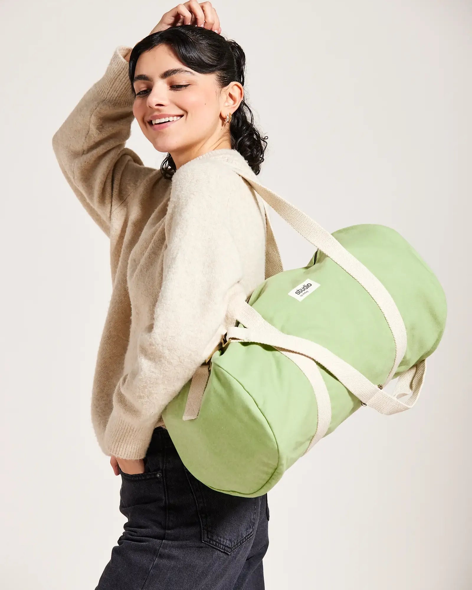 Sac polochon coton bio Hindbag Sam à personnaliser - 20