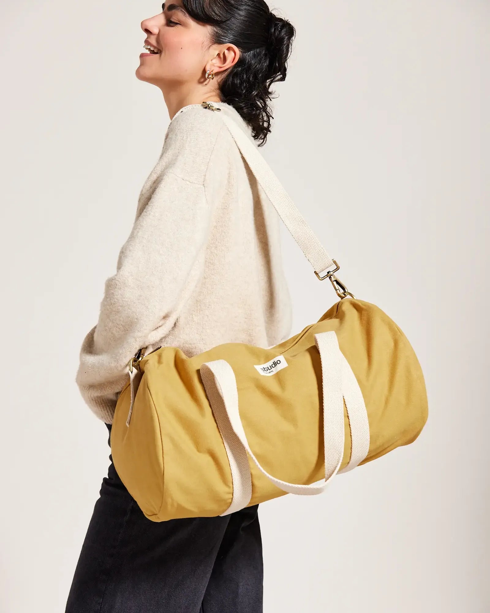 Sac polochon coton bio Hindbag Sam à personnaliser - 26