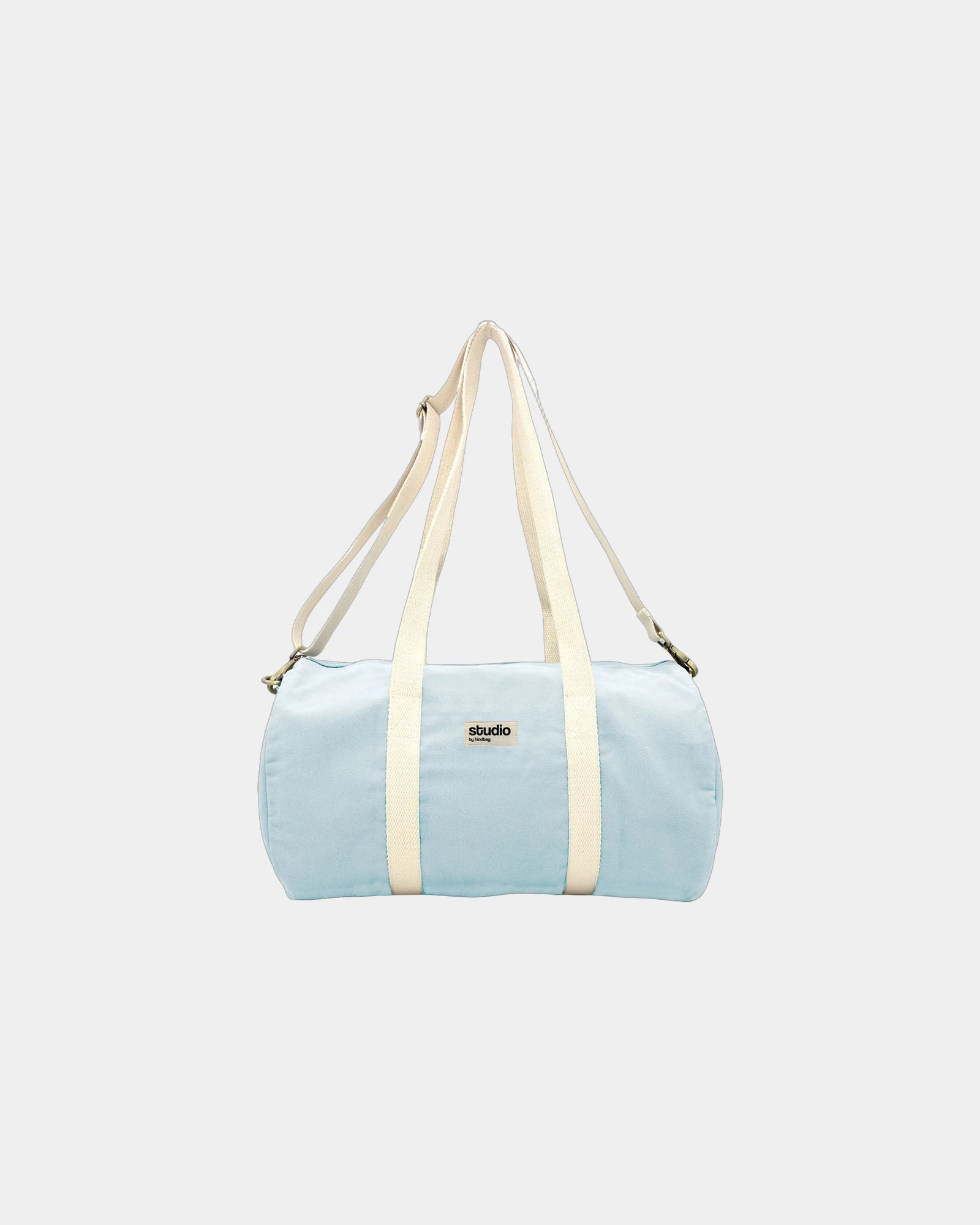 Sac polochon coton bio Hindbag Sam à personnaliser - Azure