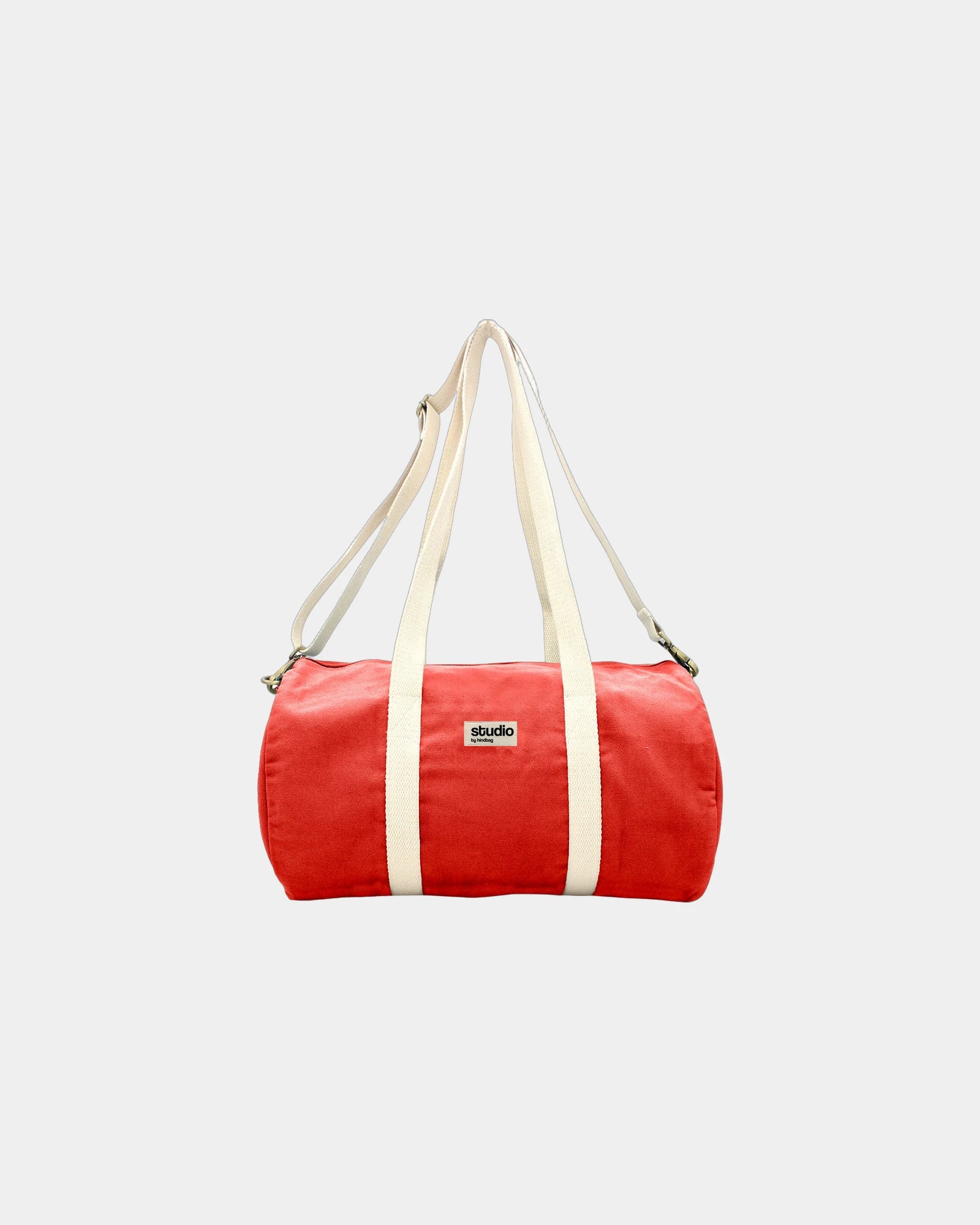 Sac polochon coton bio Hindbag Sam à personnaliser - Red
