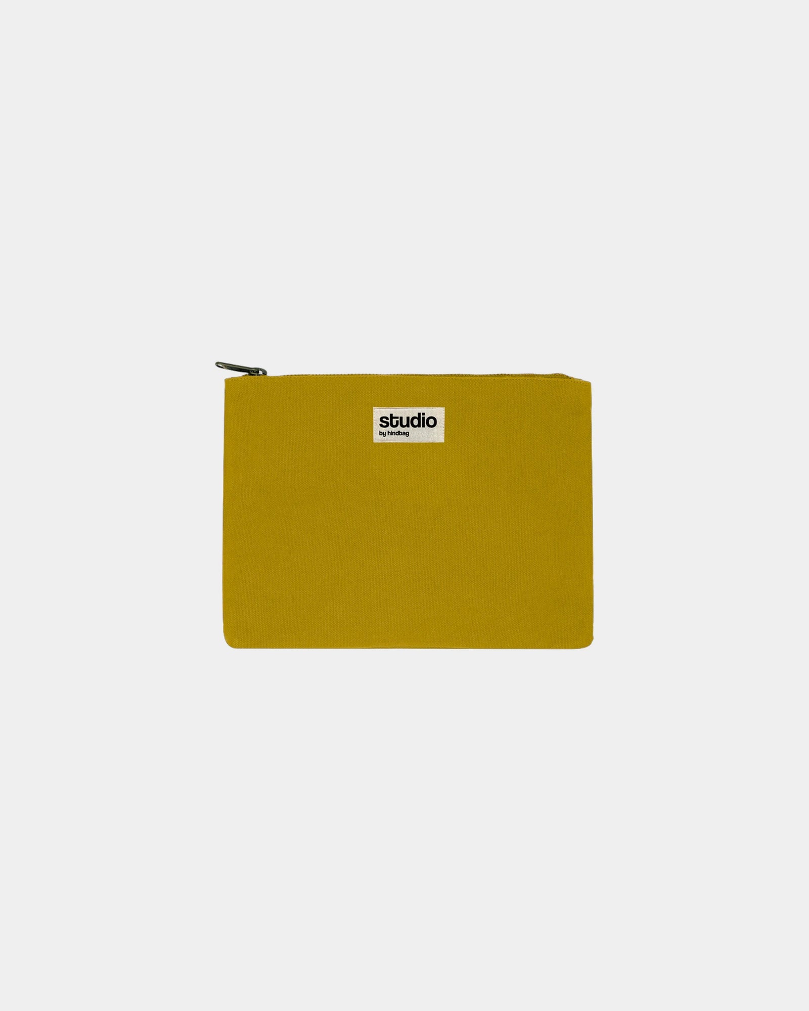 Pochette coton bio GOTS Hindbag Colette M à personnaliser - Ochre