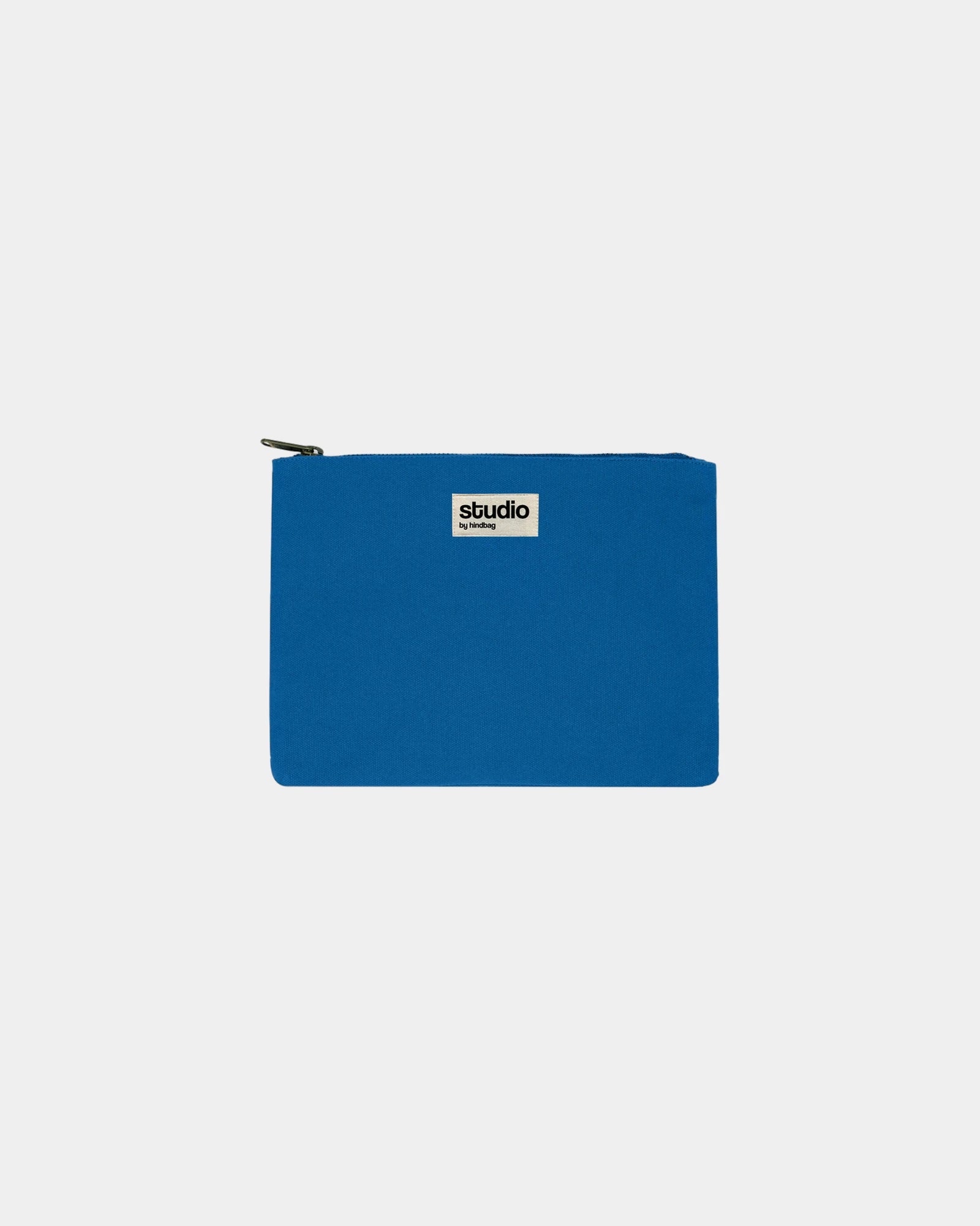 Pochette coton bio GOTS Hindbag Colette M à personnaliser - Azure