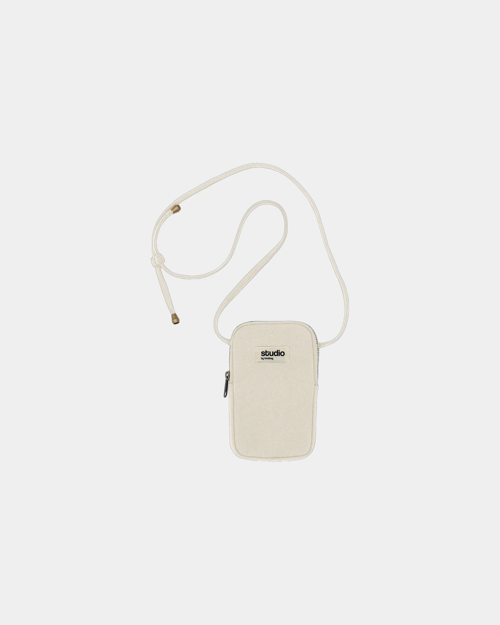 Housse smartphone coton bio Hindbag Théo à personnaliser - Ecru