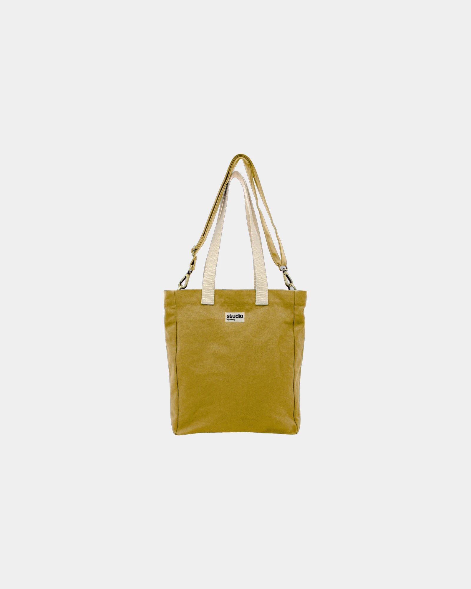 Sac cabas coton bio Hindbag Evan à personnaliser - Ochre