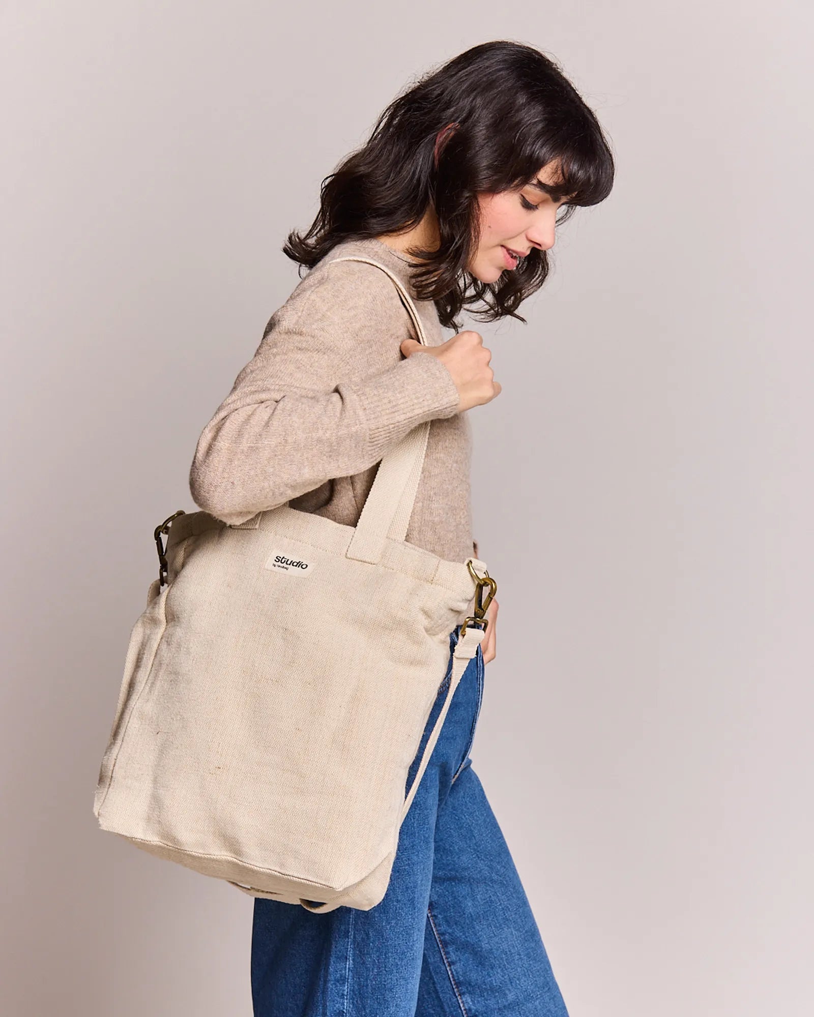 Sac cabas coton bio Hindbag Evan à personnaliser - 28