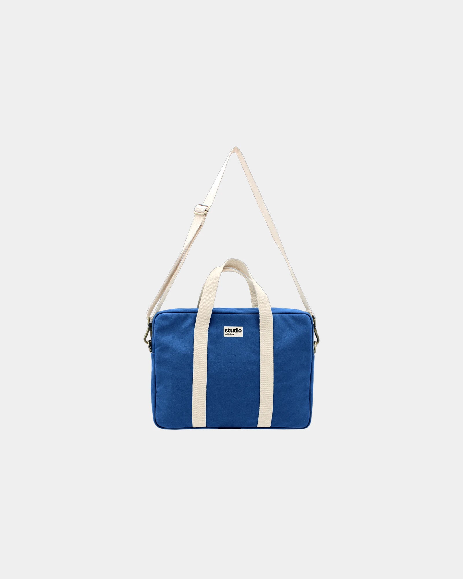 Sac ordinateur coton bio Hindbag Luis à personnaliser - Royal Blue