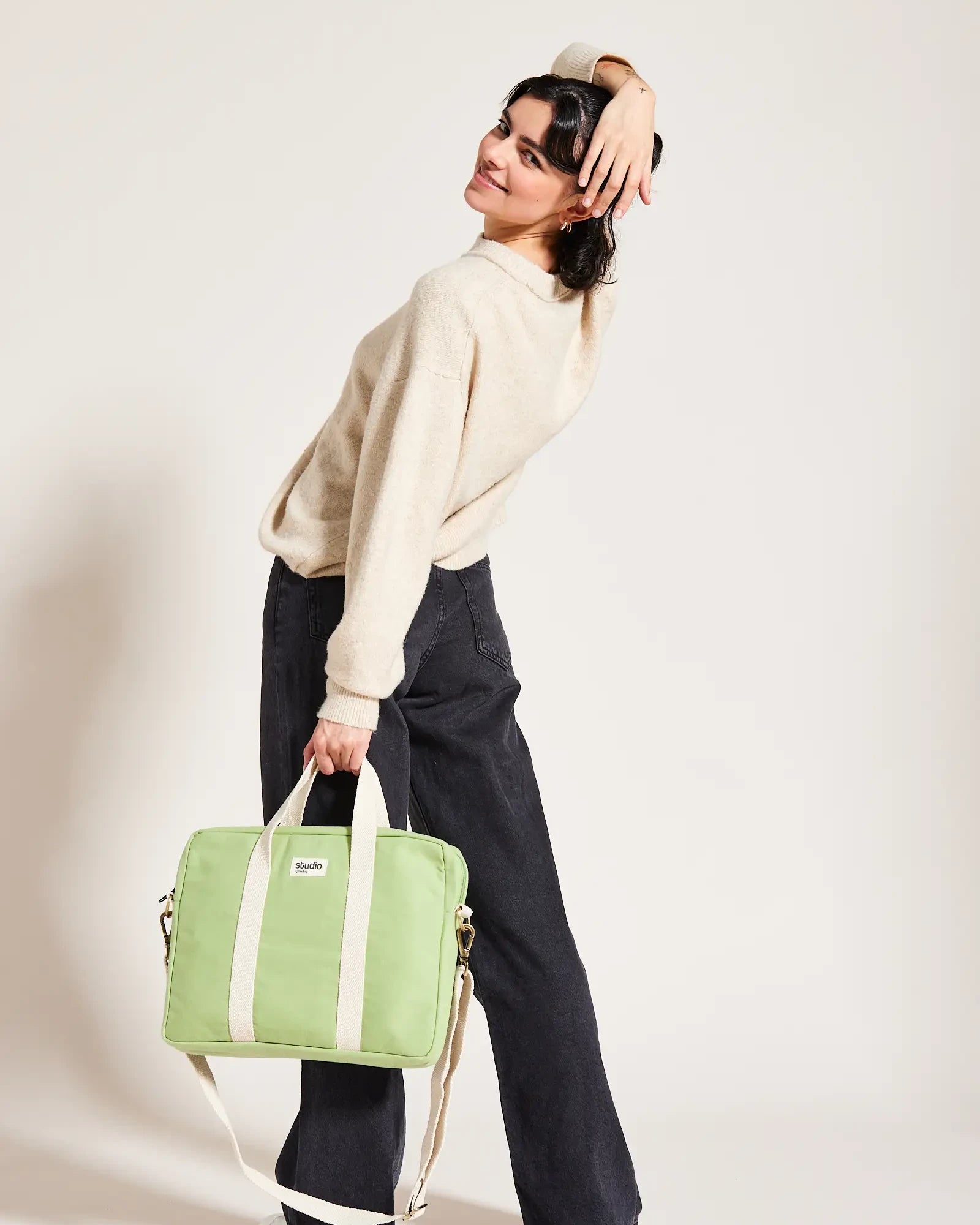 Sac ordinateur coton bio Hindbag Luis à personnaliser - 18