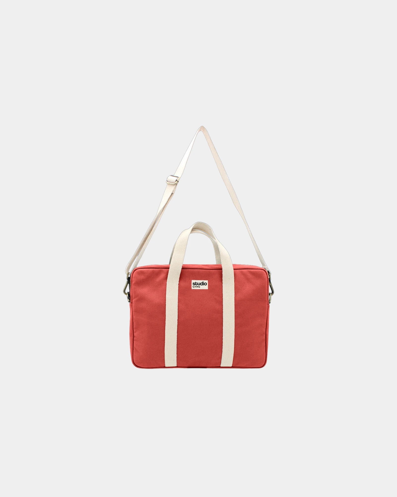 Sac ordinateur coton bio Hindbag Luis à personnaliser - Red