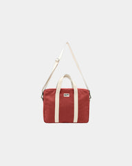 Sac ordinateur coton bio Hindbag Luis à personnaliser - Brick Red