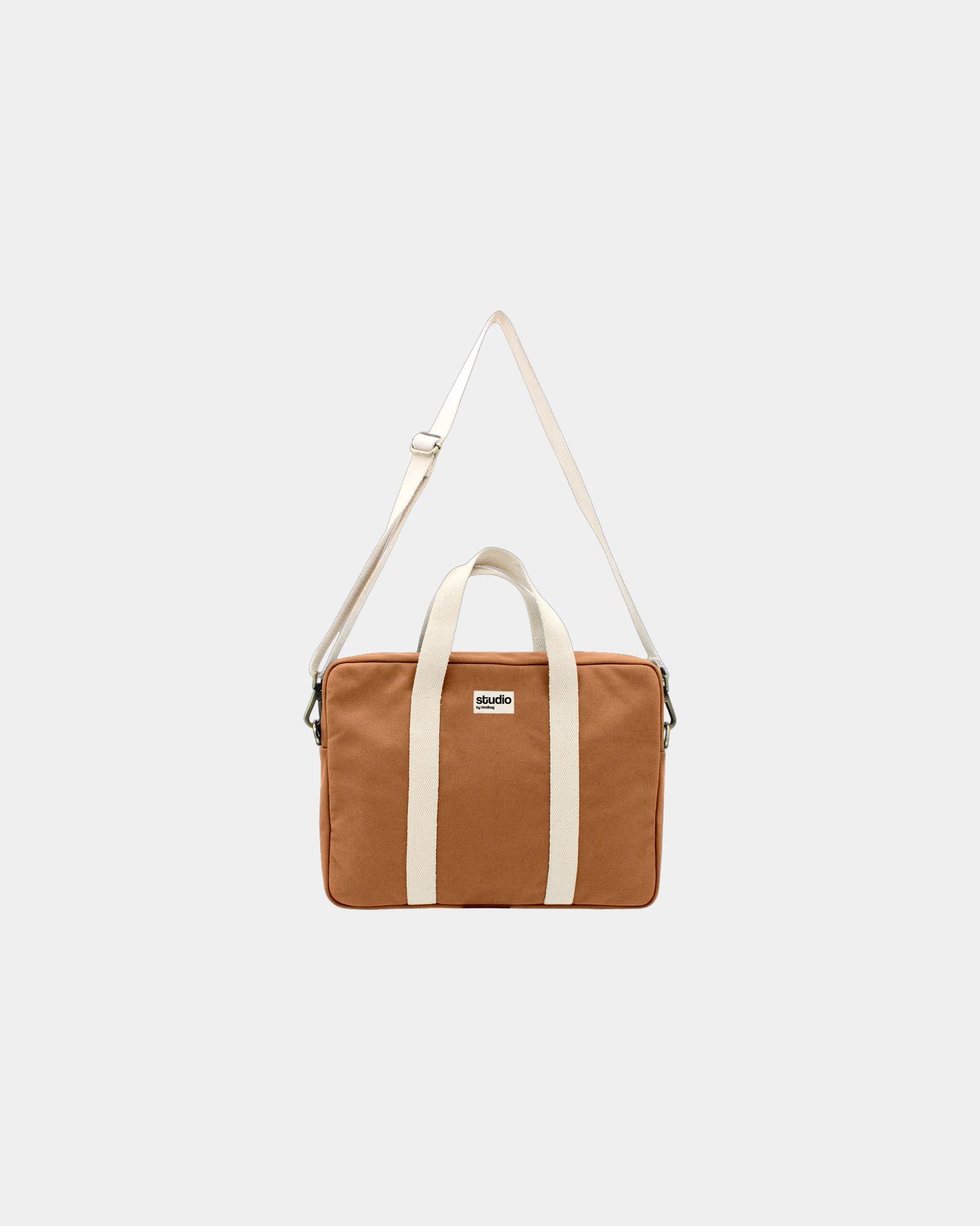 Sac ordinateur coton bio Hindbag Luis à personnaliser - Copper