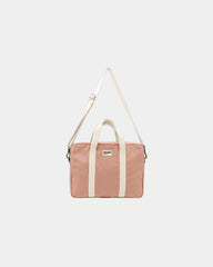 Sac ordinateur coton bio Hindbag Luis à personnaliser - Salmon