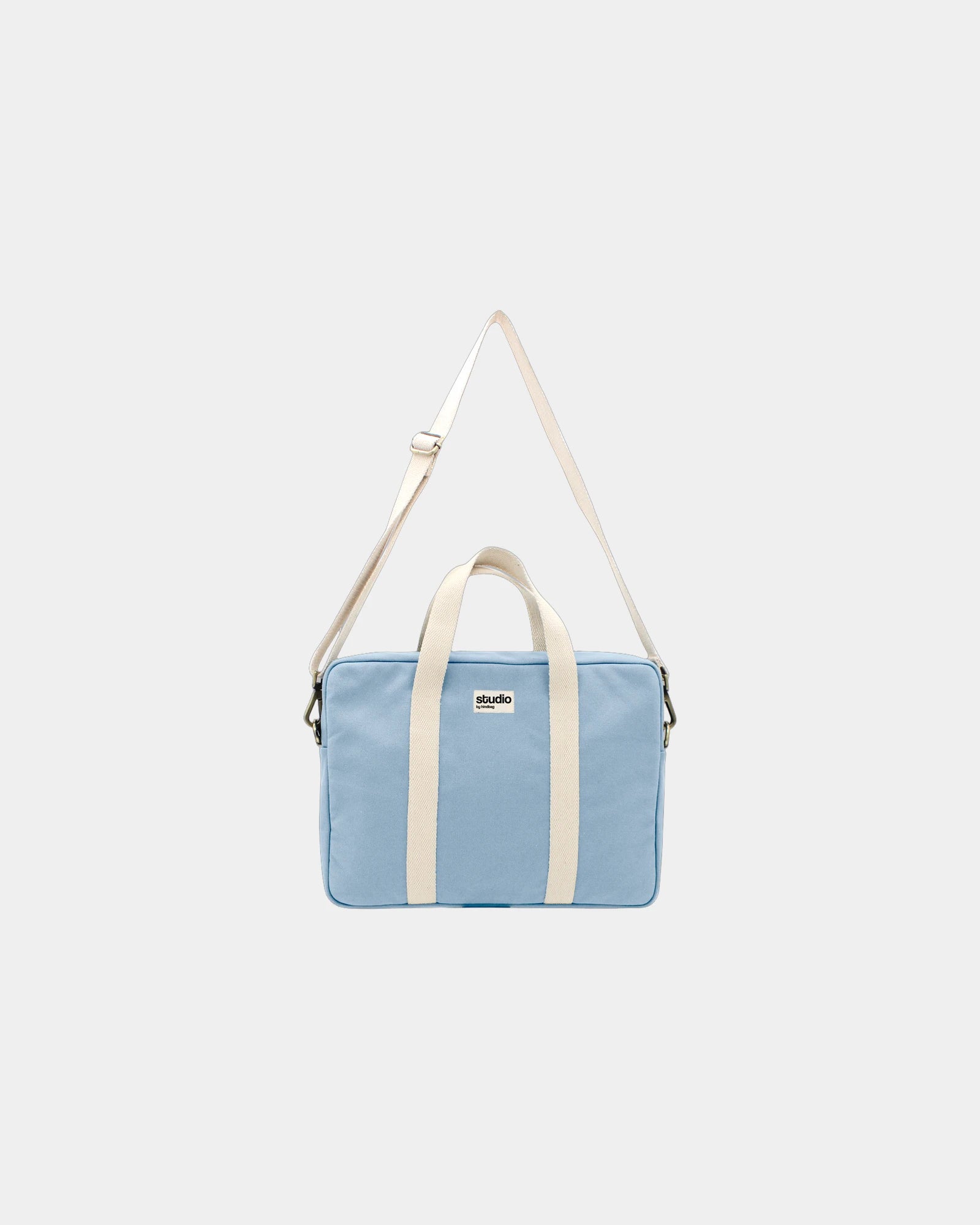 Sac ordinateur coton bio Hindbag Luis à personnaliser - Azure