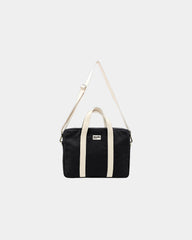 Sac ordinateur coton bio Hindbag Luis à personnaliser - Black