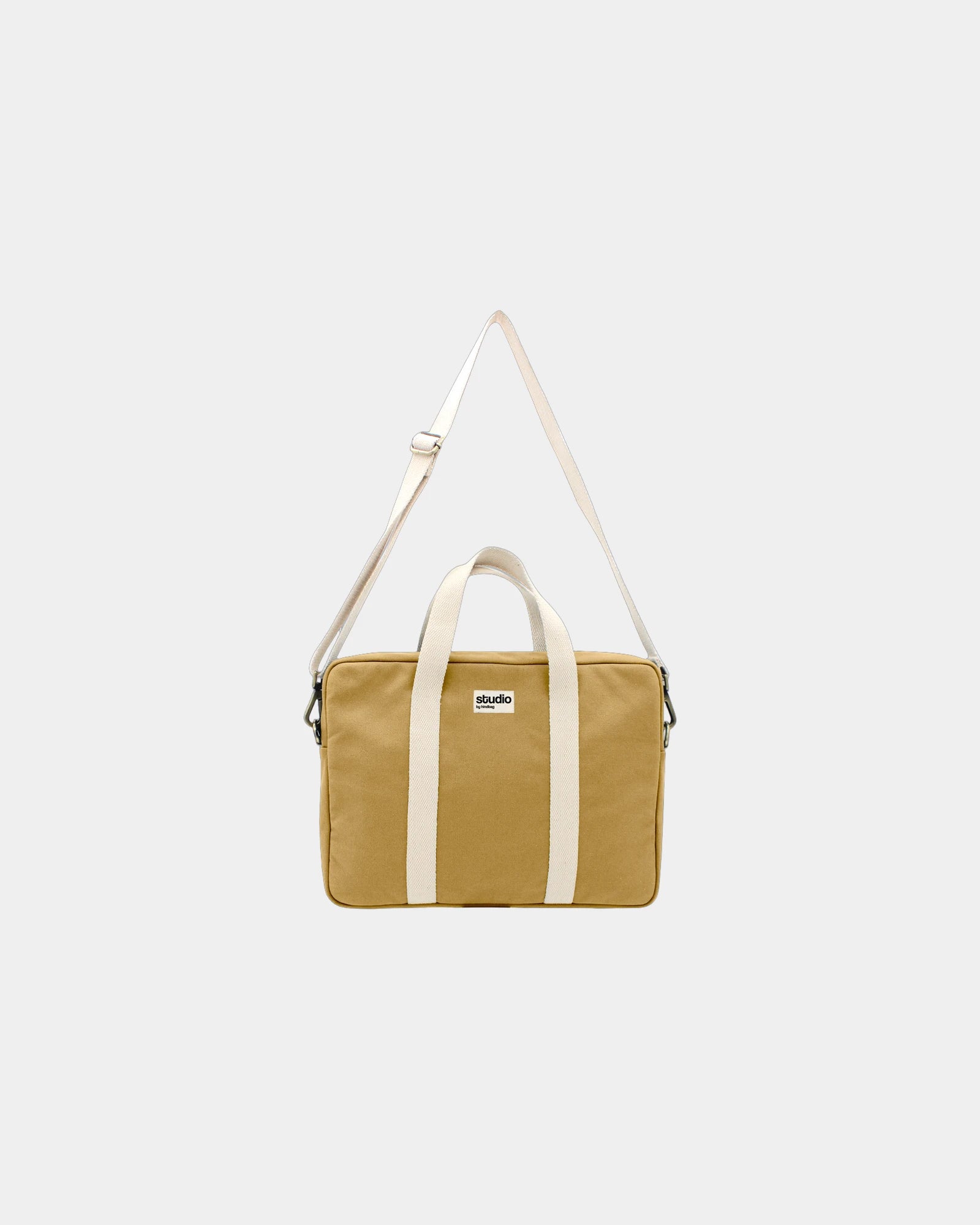 Sac ordinateur coton bio Hindbag Luis à personnaliser - Ochre