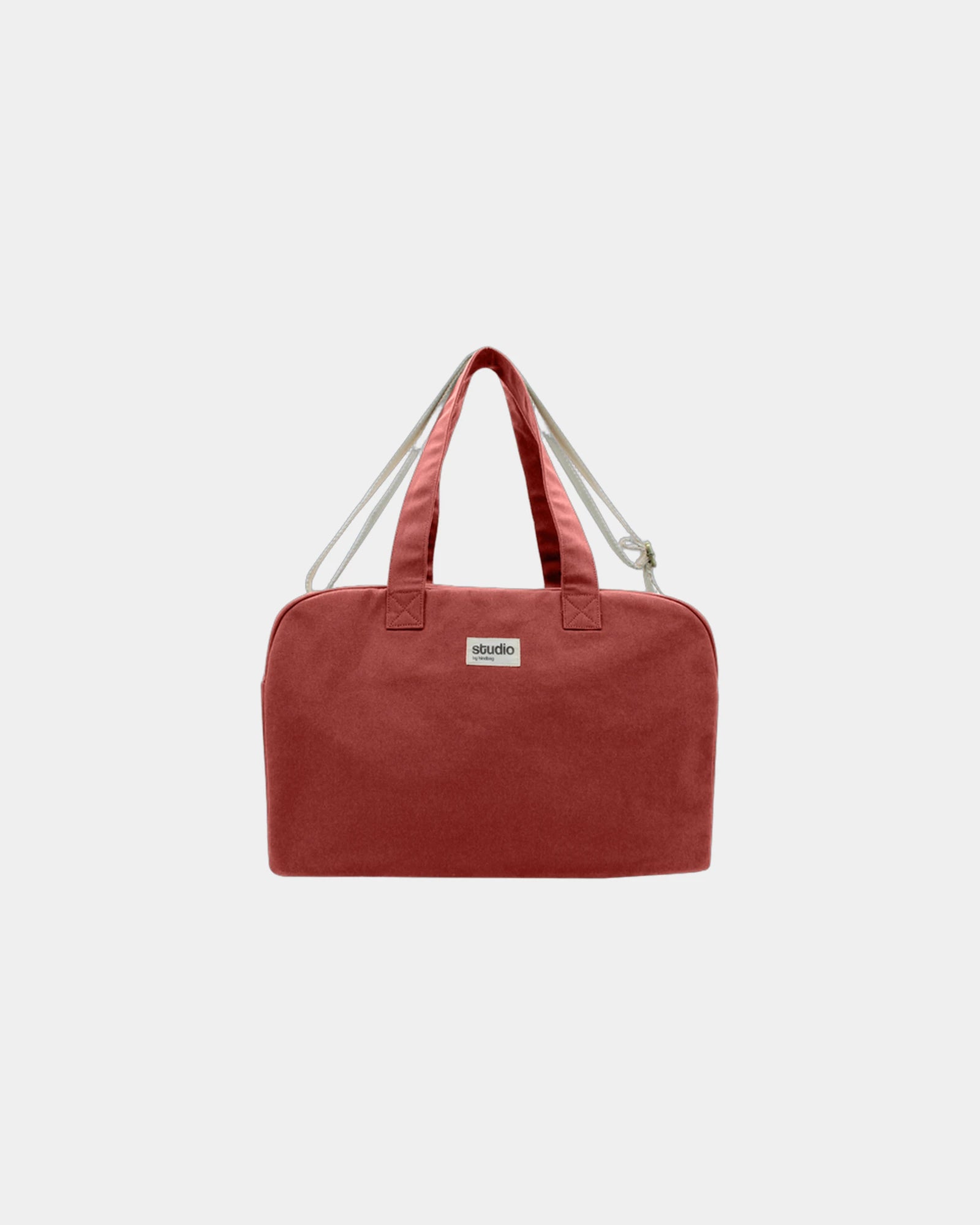 Sac de sport coton bio Hindbag Hugo à personnaliser - Brick Red