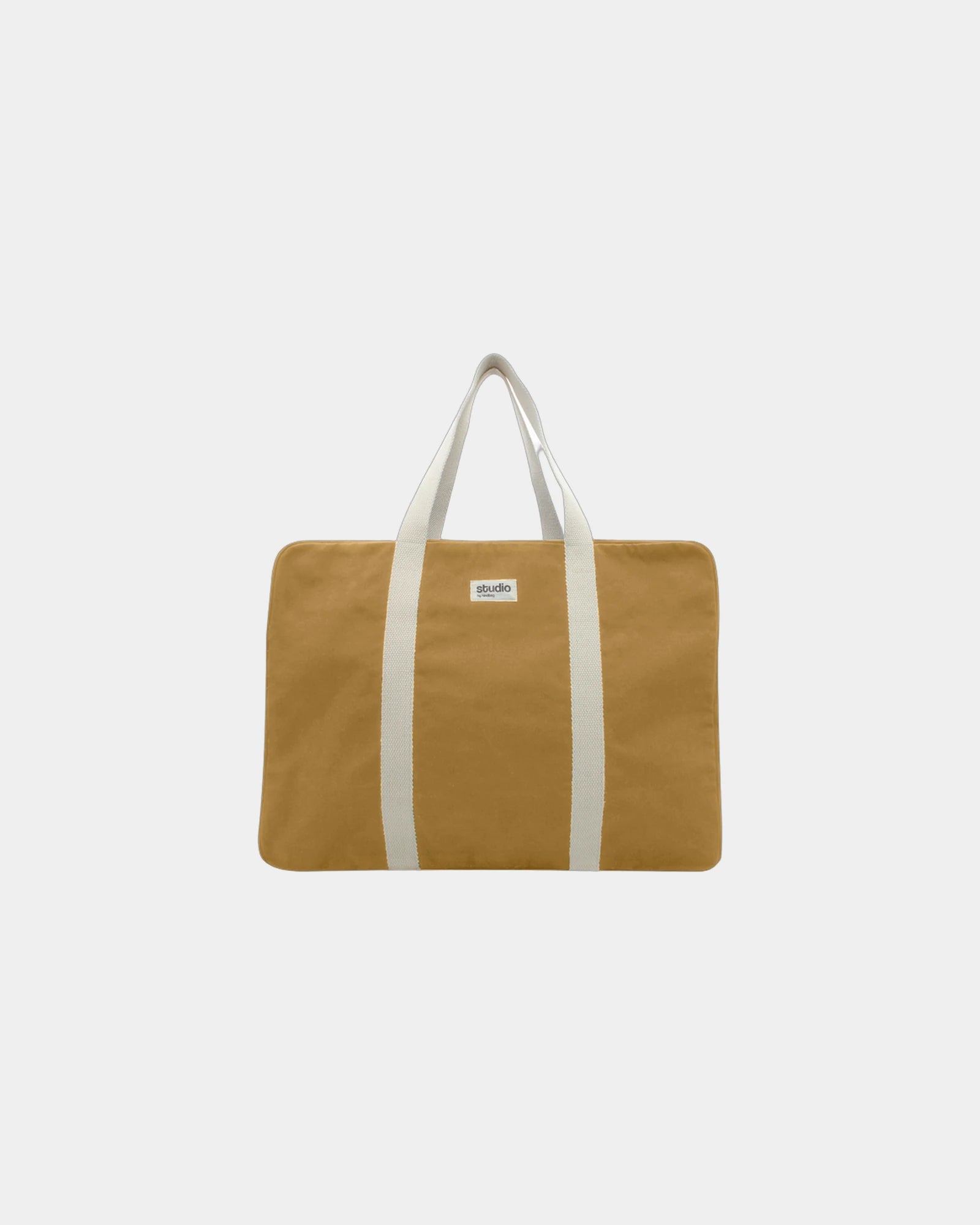 Sac de voyage coton bio Hindbag Gabriel à personnaliser - Ochre
